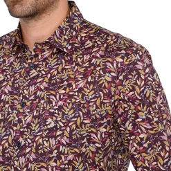 Chemise imprimé feuillage
