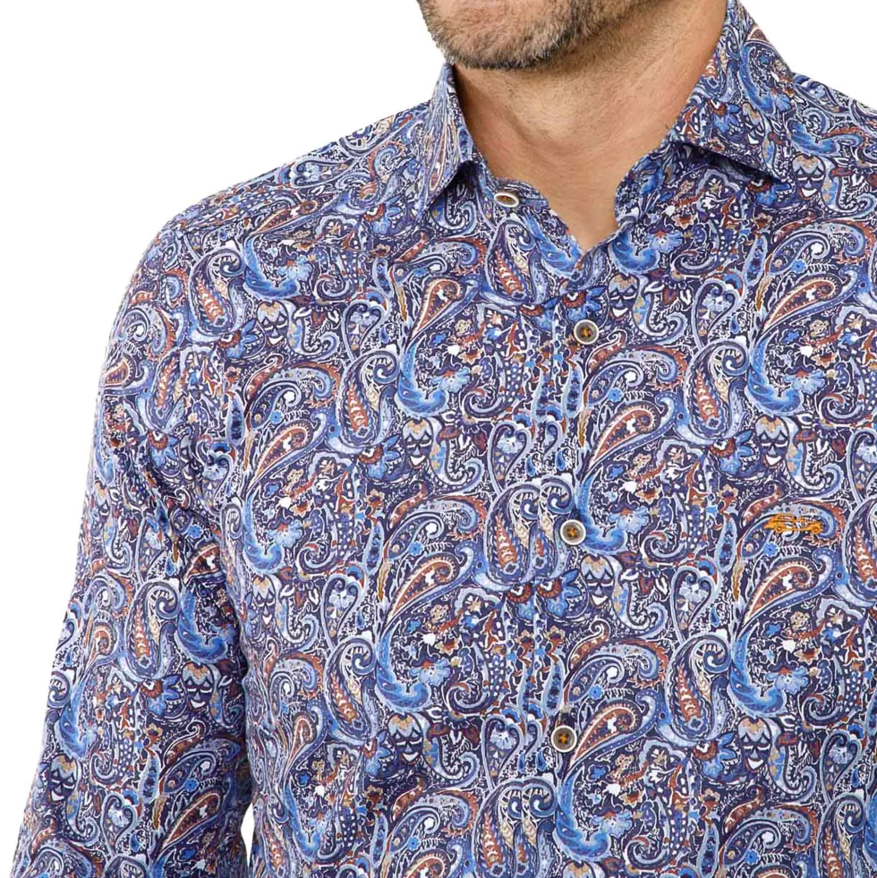 Chemise imprimé ramages