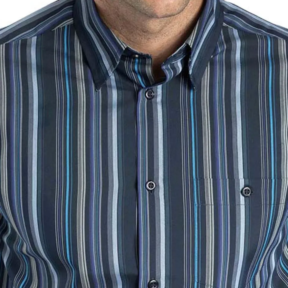 Chemise rayée amincissante