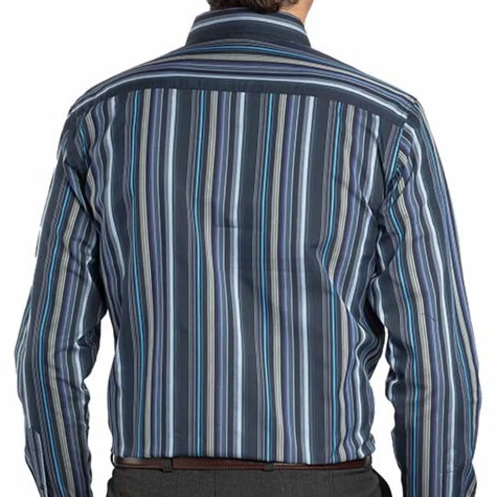 Chemise rayée amincissante