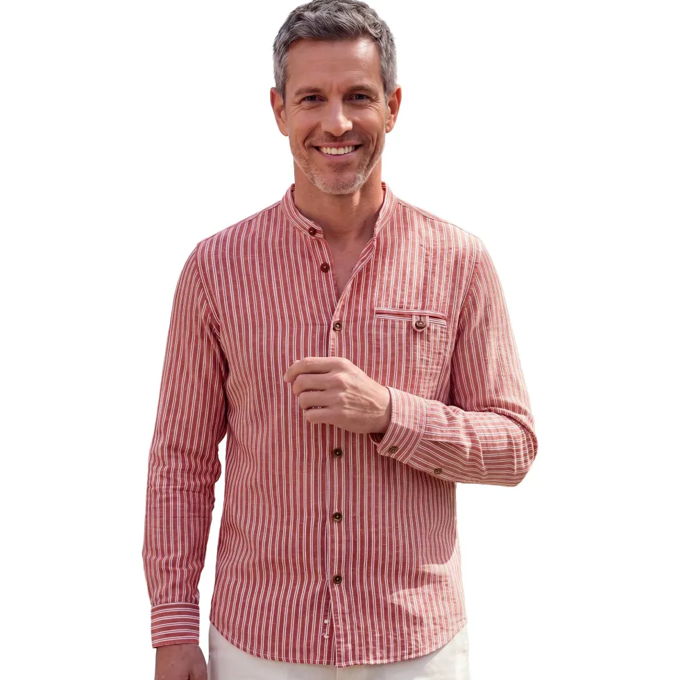Chemise rayée Seersucker