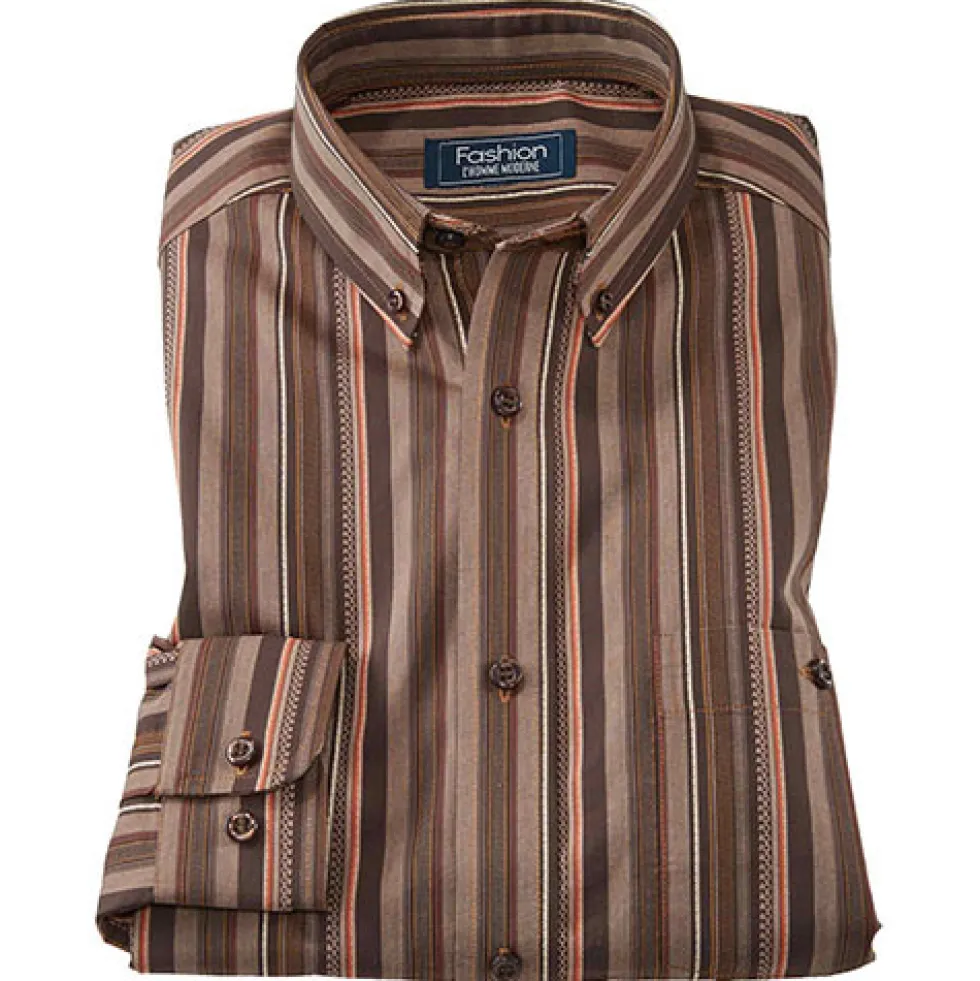 Chemise rayée stretch