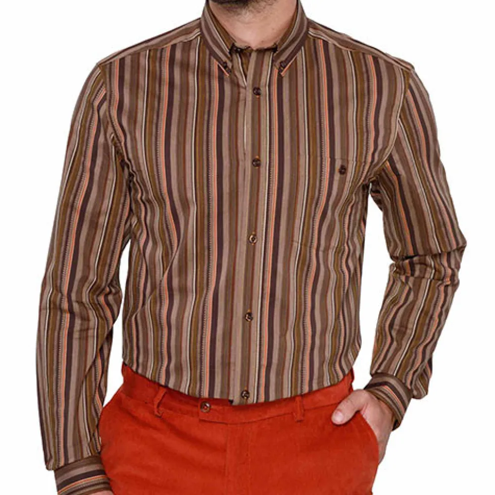 Chemise rayée stretch