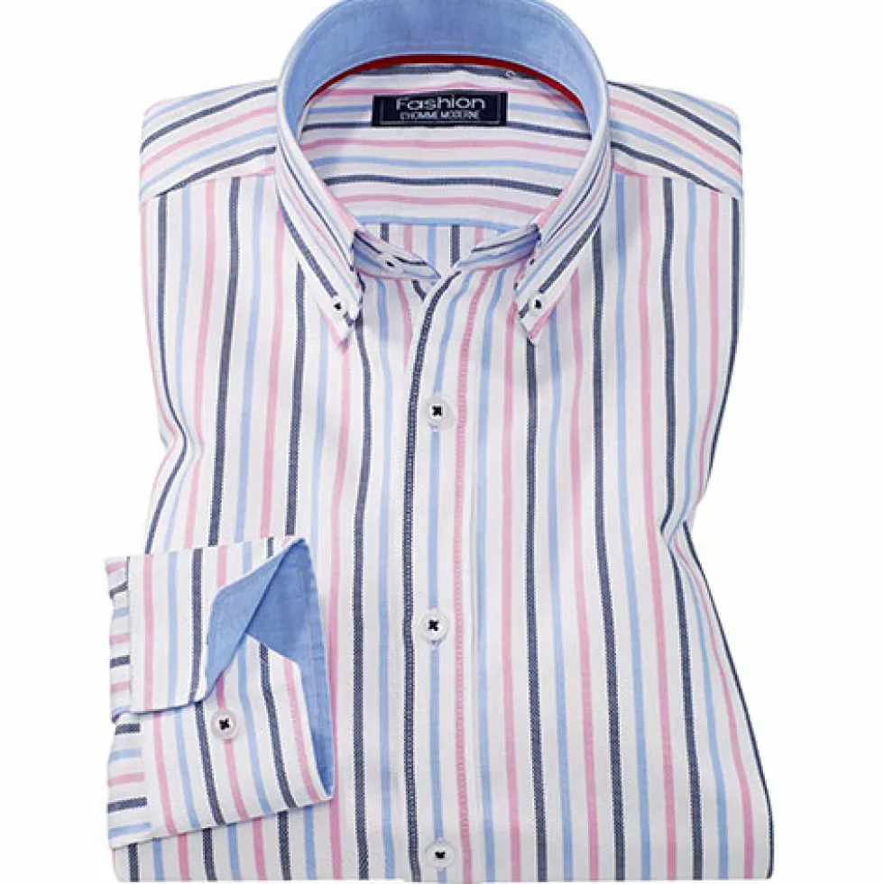 Chemise rayures Oxford