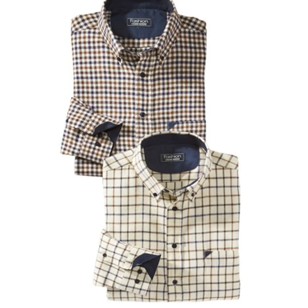 Chemises Flanelle British - les 2
