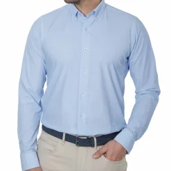 Chemise super stretch motif sans repassage