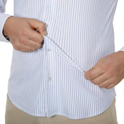 Chemise super stretch rayée sans repassage