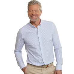 Chemise super stretch rayée sans repassage