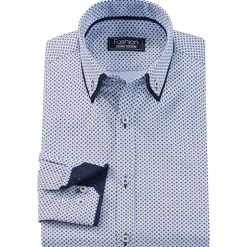 Chemise été Fashion-Class micro-losanges