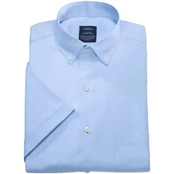 Chemisette Coupe Confort Sans Repassage Uni Ciel