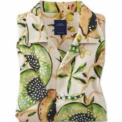 Chemisette droite viscose kiwi col bowling