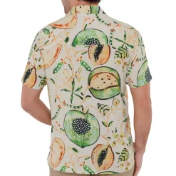 Chemisette droite viscose kiwi col bowling