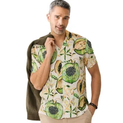 Chemisette droite viscose kiwi col bowling