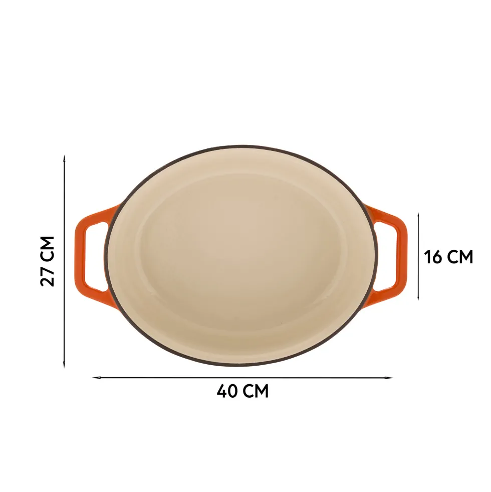 Cocotte en fonte ovale