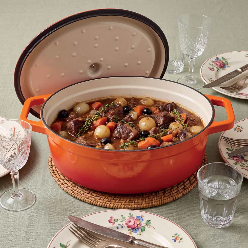 Cocotte en fonte ovale