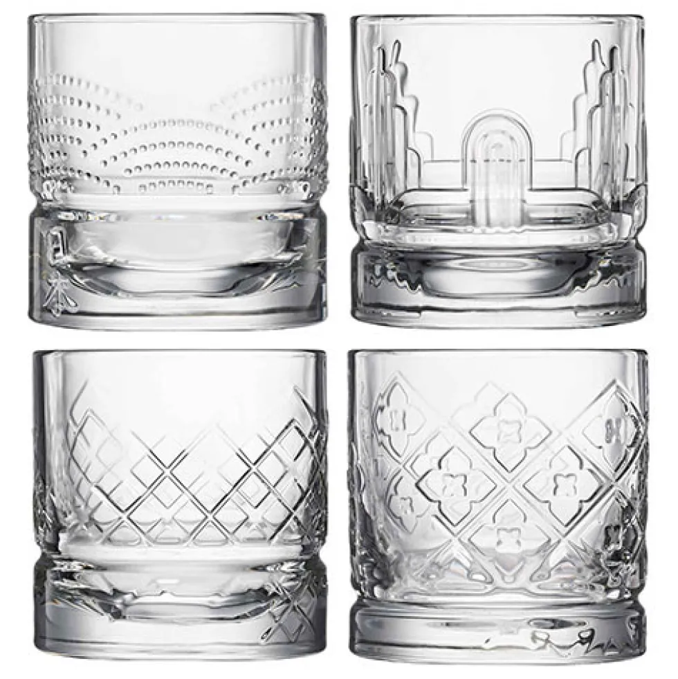 Coffret 4 verres à whisky La Rochère