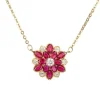 Collier fleur de rubis