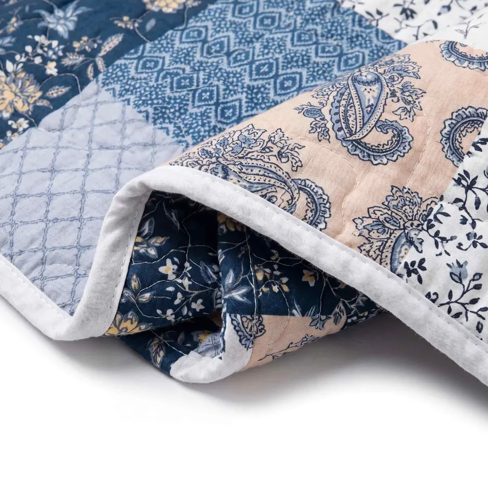 Couvre-lit patchwork Blueberry