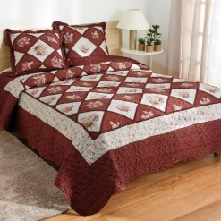 Couvre-lit patchwork Cottage + 2 taies OFFERTES
