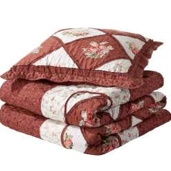 Couvre-lit patchwork Cottage + 2 taies OFFERTES