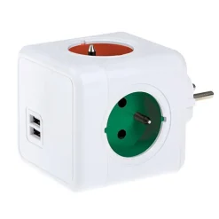 Cube multiprise & USB color