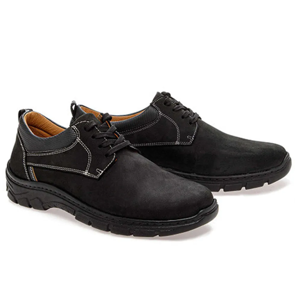Derbys cuir sport-chic
