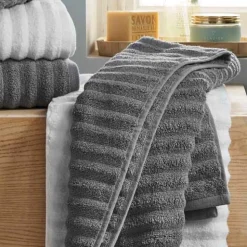 Drap de douche Minéral BlanClarence®