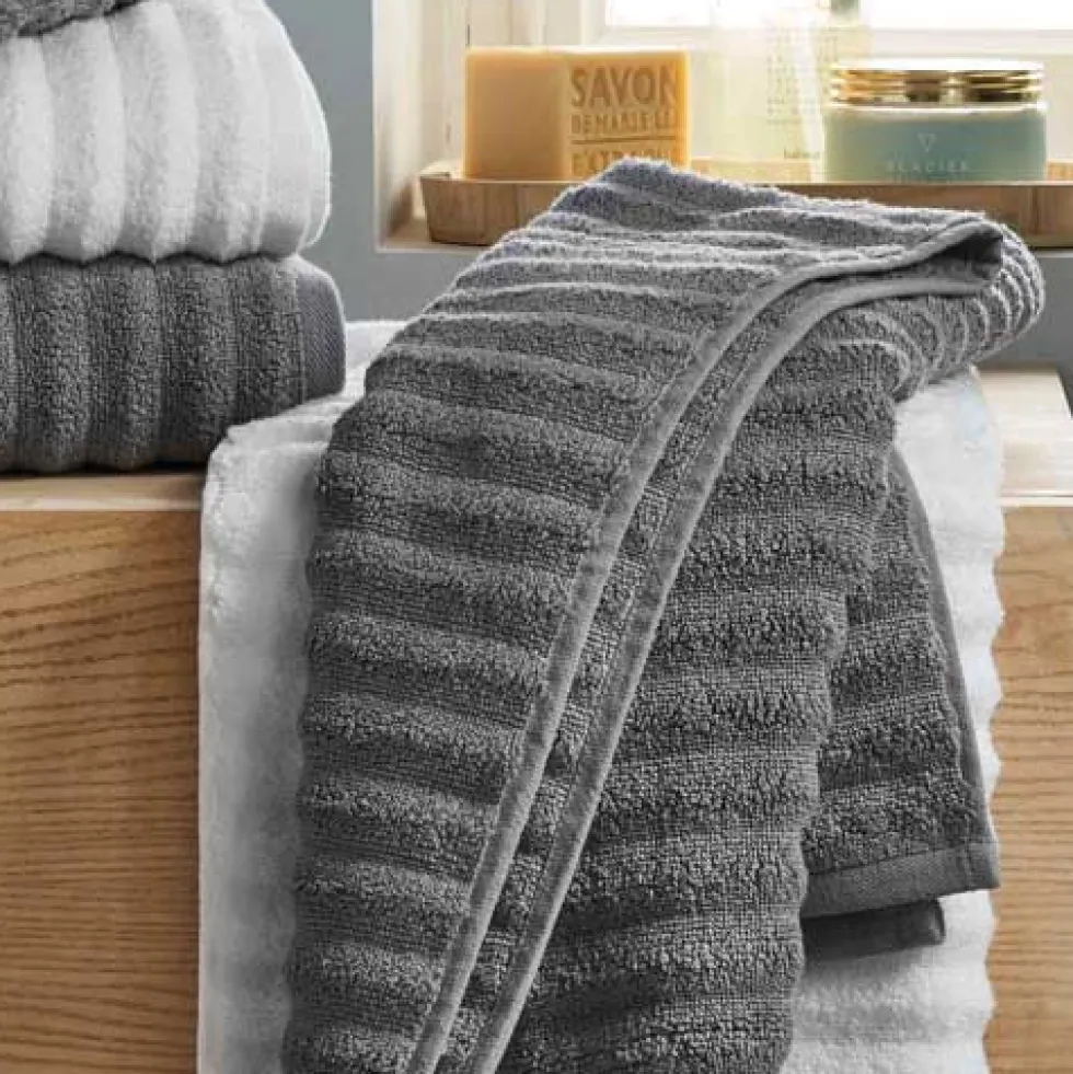 Drap de douche Minéral BlanClarence®