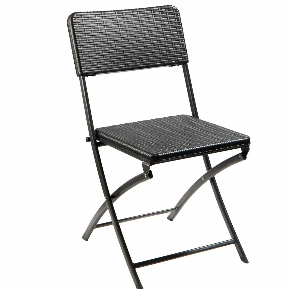 Ensemble de jardin "rotin" (1 table + 4 chaises)