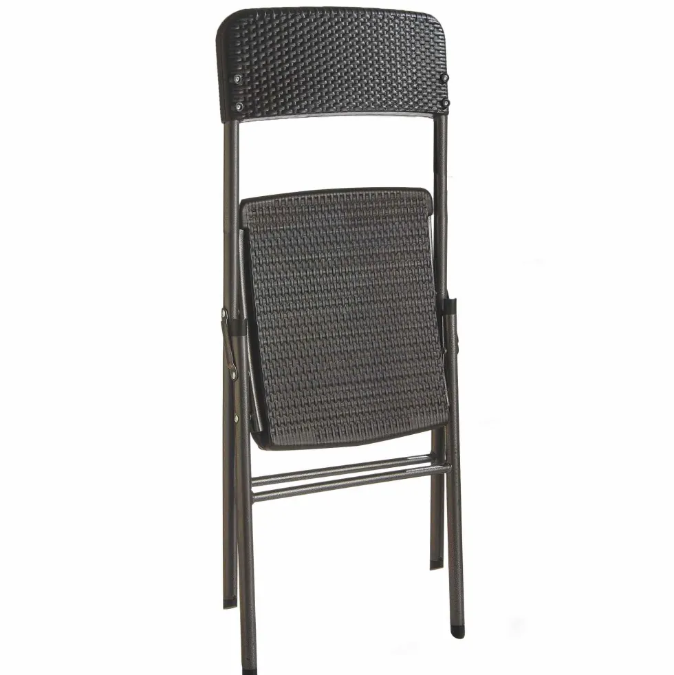Ensemble de jardin "rotin" (1 table + 4 chaises)