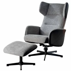 Fauteuil lounge avec repose-pieds