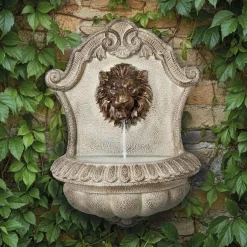 Fontaine au lion solaire