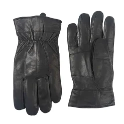 Gants cuir noir