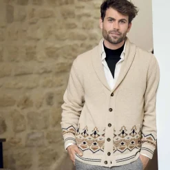 Gilet Jacquard laine Pierre Clarence