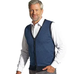 Gilet jacquard sans manches