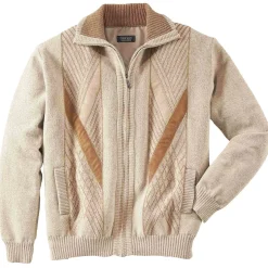 Gilet jacquard velours