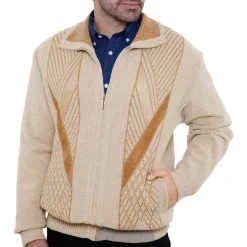 Gilet jacquard velours