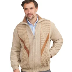 Gilet jacquard velours