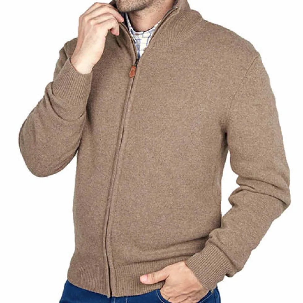 Gilet lambswool zippé