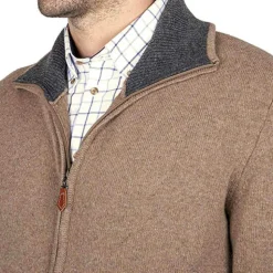 Gilet lambswool zippé