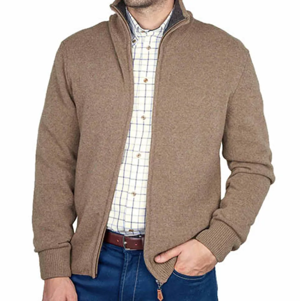 Gilet lambswool zippé