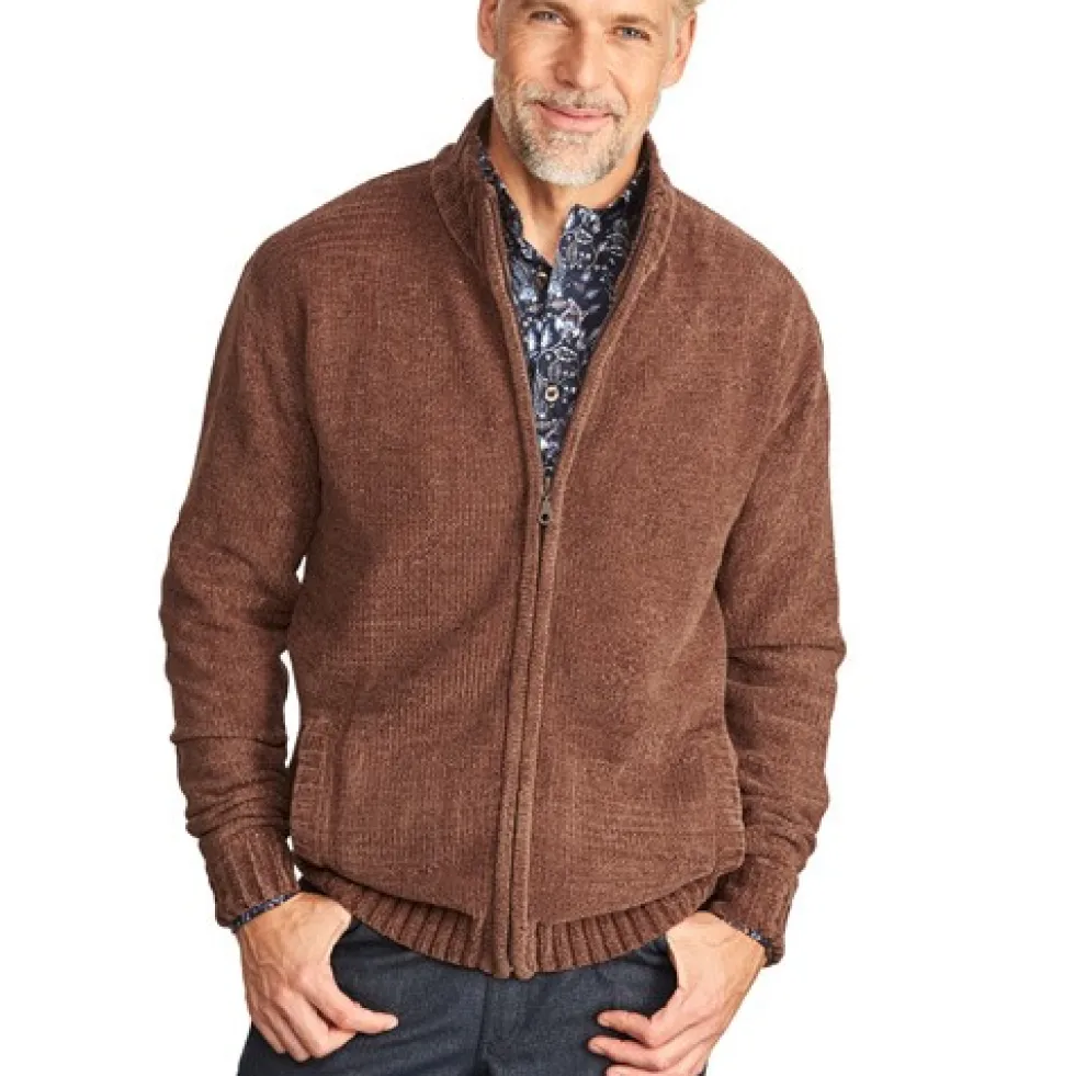 Gilet maille velours