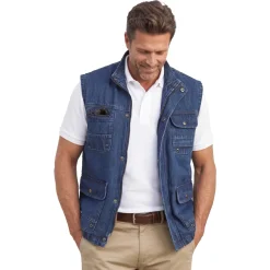 Gilet reporter denim