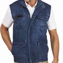 Gilet reporter denim
