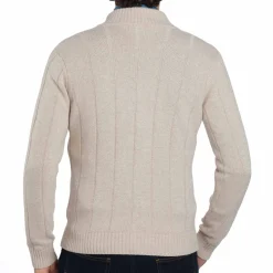 Gilet torsades boutonné