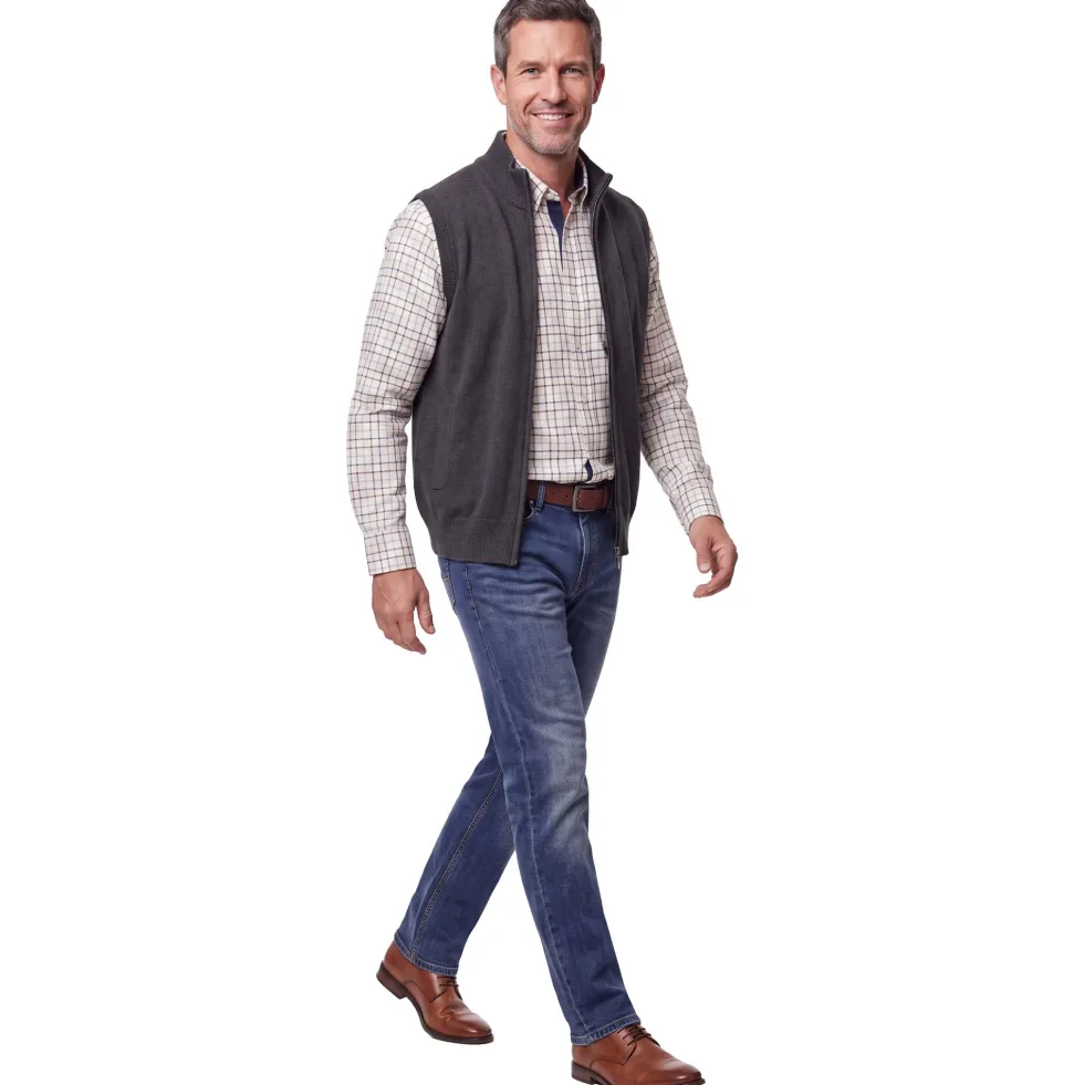 Gilet zippé mérinos