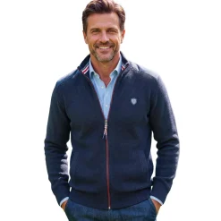Gilet zippé Navy-Club
