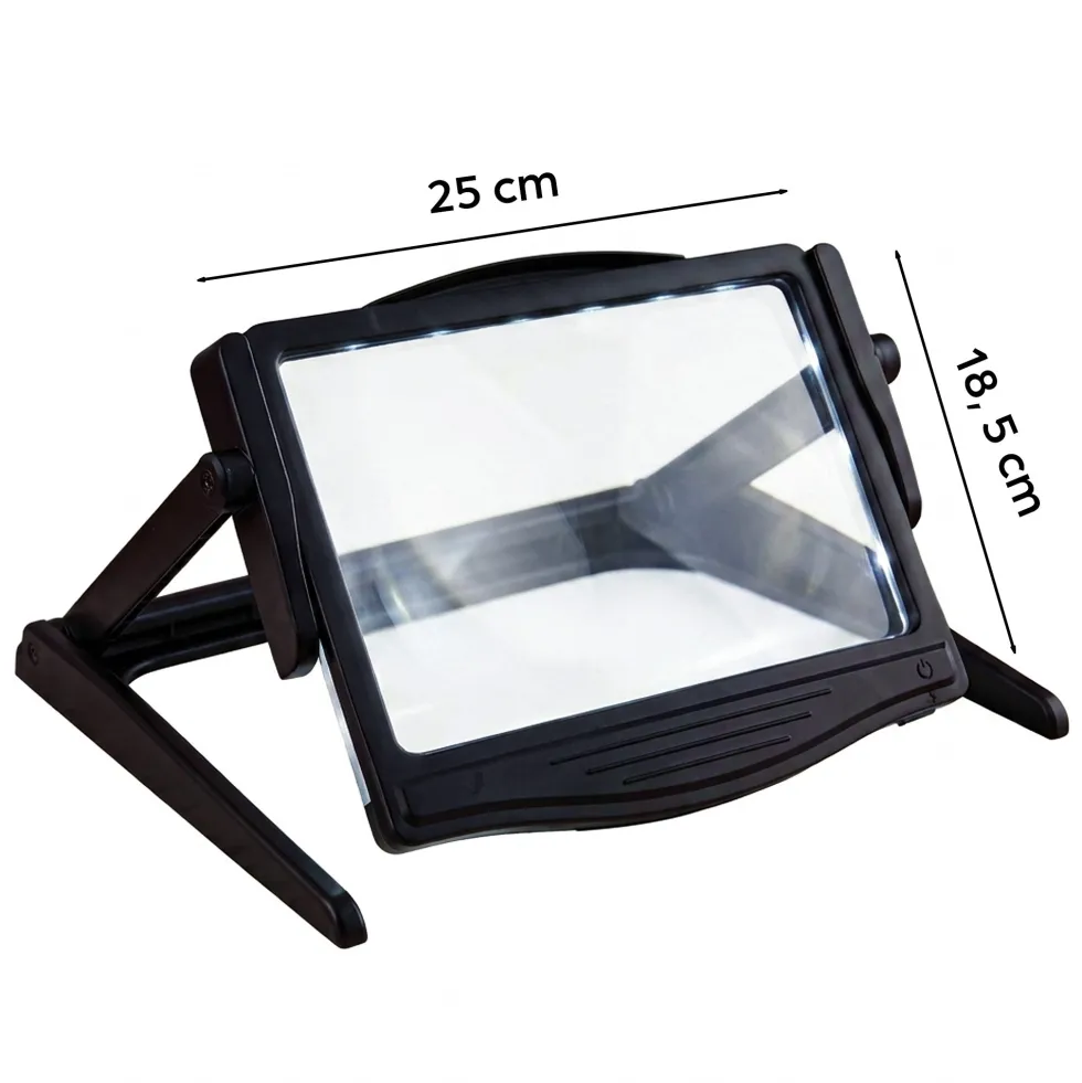 Grande loupe lumineuse