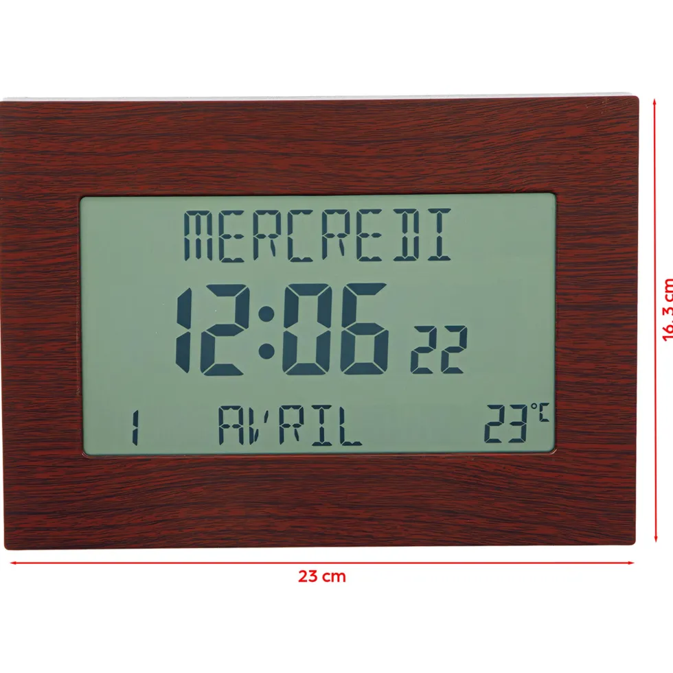 Horloge-calendrier radiopilotée