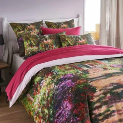 Housse de couette Monet : "L'allée dans le jardin" BlanClarence®